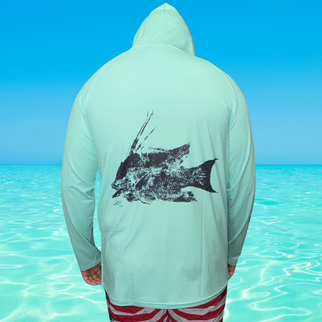 Ink-A-Fish Gyotaku Performance Fishing Shirt