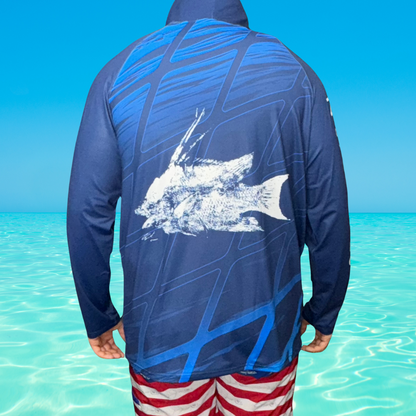 Ink-A-Fish Gyotaku Performance Fishing Shirt