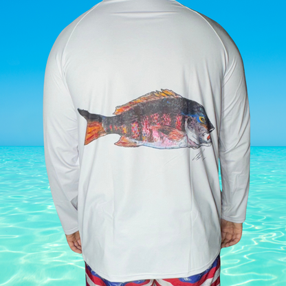 Ink-A-Fish Gyotaku Performance Fishing Shirt
